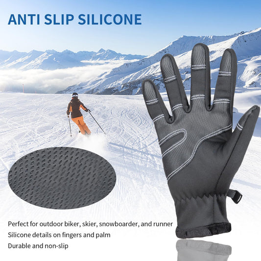 جوانتي حراري شتوي لركوب الدراجات والقيادة والجولف وكرة الشبكة للشاشات التي تعمل باللمس مقاومة للرياح ومضادة للانزلاق دافئة للرجال والنساء للرياضة الخارجية والعمل اليومي والجري والصيد والمشي والتسلق